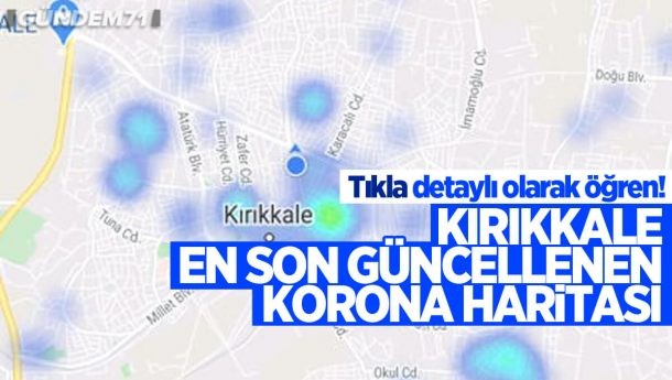 Koranavirüs Risk ve Yoğunluk Haritasında Kırıkkale’deki Son Durum Ne ?