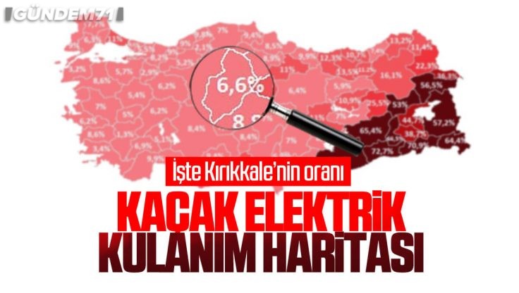 Türkiye’nin Kaçak Elektrik Haritası! İşte Kırıkkale’nin Oranı