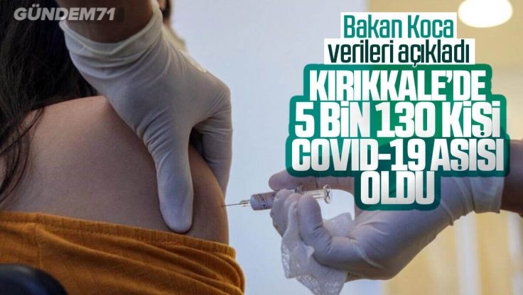 Kırıkkale’de 5 Bin 130 Kişi Covid-19 Aşısı Oldu