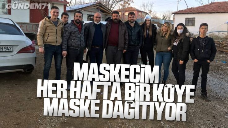 Maskecim Kırıkkale’de Her Bir Köye Ücretsiz Maske Ulaştırıyor