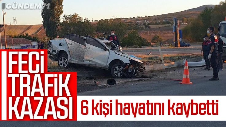 Kırıkkale’de Feci Trafik Kazası; 6 Kişi Hayatını Kaybetti