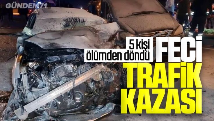 Kırıkkale’de Zincirleme Trafik Kazası; 5 Kişi Yaralandı
