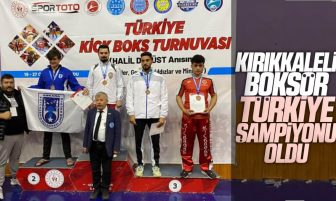 Kırıkkaleli Sporcu Kick Boks’ta Türkiye Şampiyonu Oldu