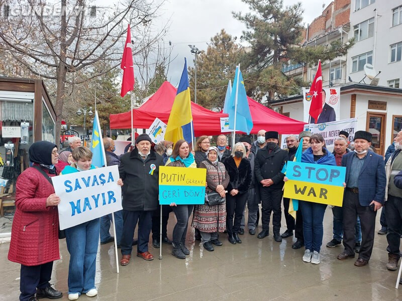 rusya ukrayna saldirisi kirikkale protesto edildi 2