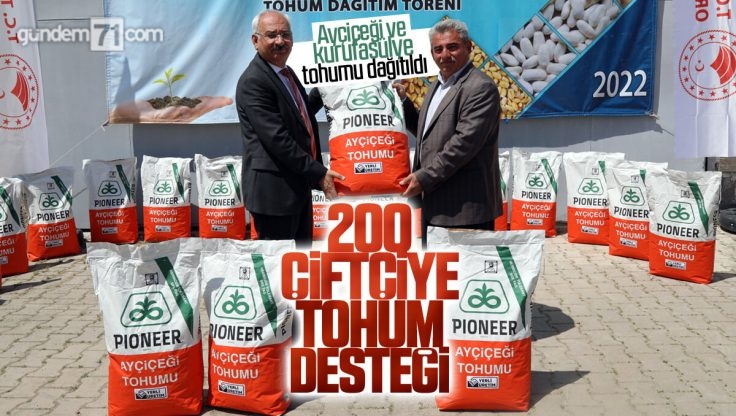 Kırıkkale’de 200 Çiftçiye Tohum Desteği