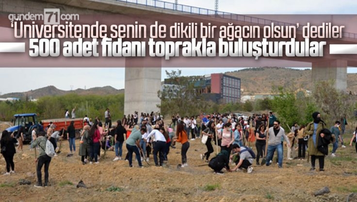 Kırıkkale Üniversitesi’nin 30.Yılı Anısına 500 Karaçam Fidanı Dikildi