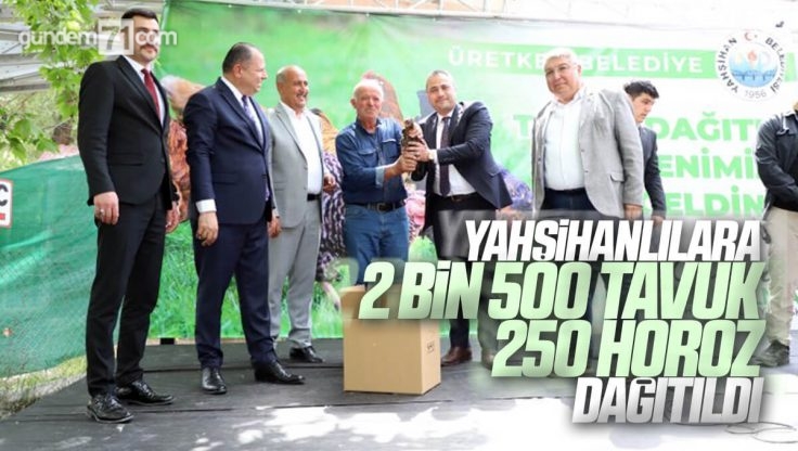 Yahşihan Belediyesi Vatandaşlara 2 bin 500 Tavuk ve 250 Horoz Dağıttı