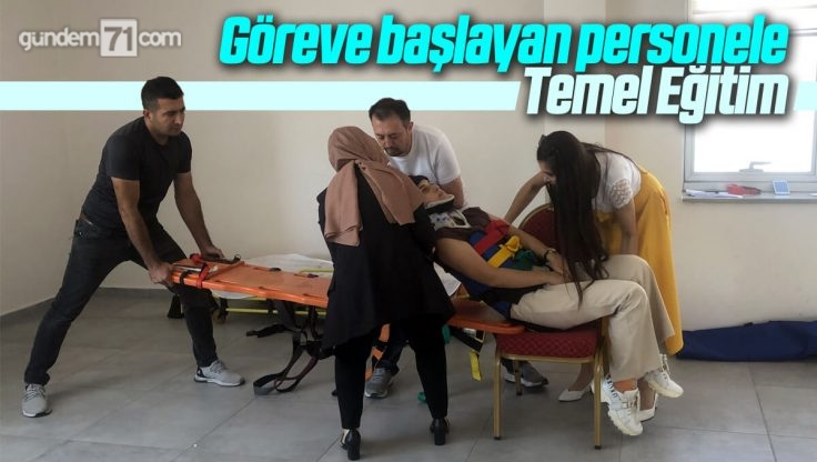 Kırıkkale Acil Sağlık Hizmetleri İstasyonlarında Göreve Yeni Başlayan Personele Eğitim Düzenlendi