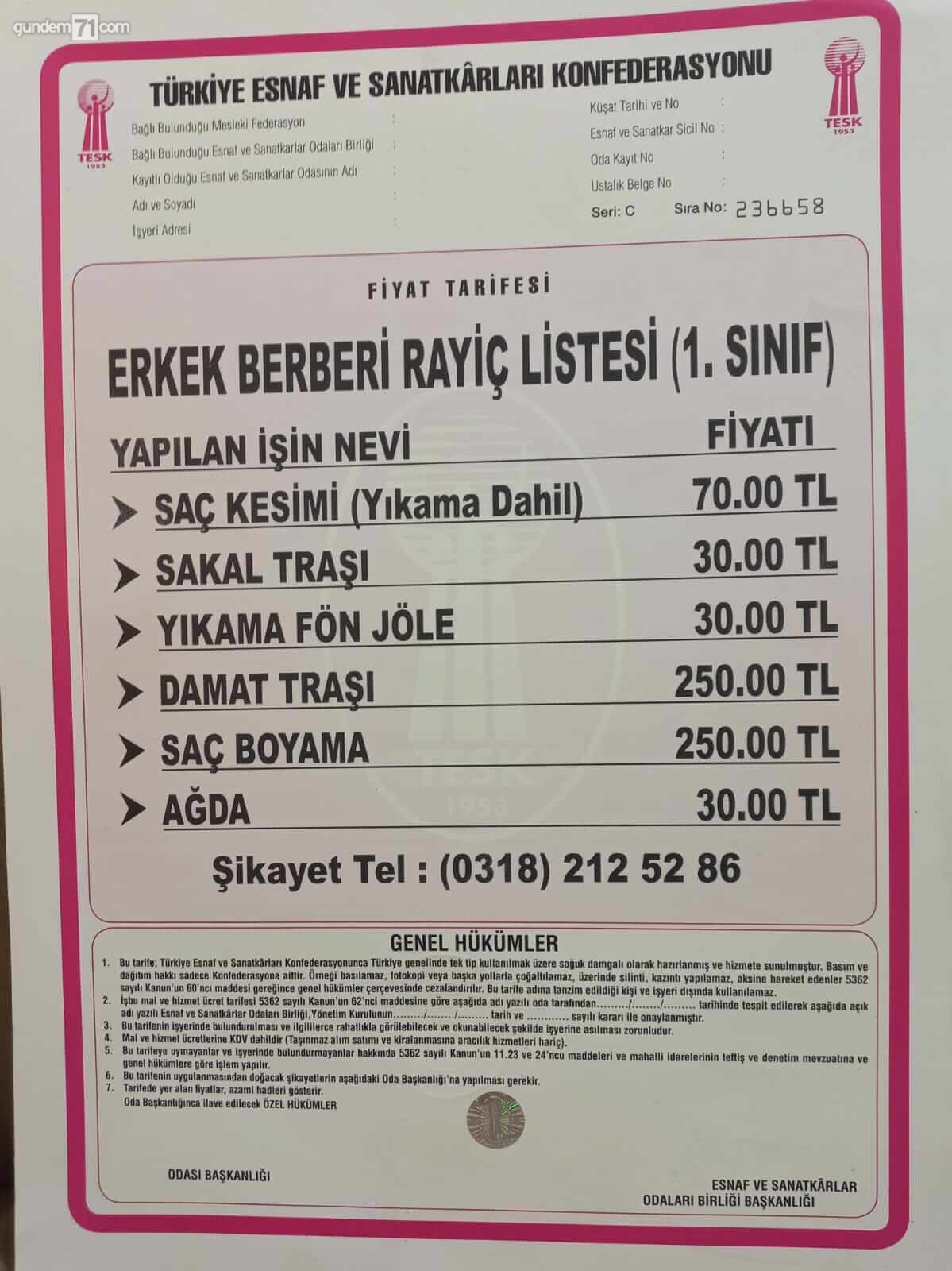kirikkale-erkek-berber-kuafor-zam-fiyat-listesi Kırıkkale'de Berber ve Kuaför Ücretlerine Zam Yapıldı