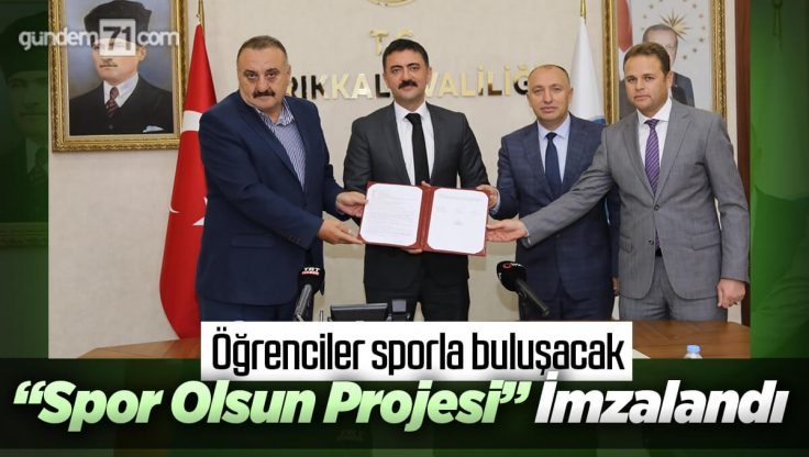 Kırıkkale’de ‘Spor Olsun Projesi’ İle Öğrenciler Sporla Buluşacak