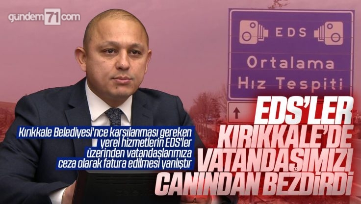 Ahmet Önal Kırıkkale’deki EDS’ler Hakkında TBMM’de Konuşma Yaptı