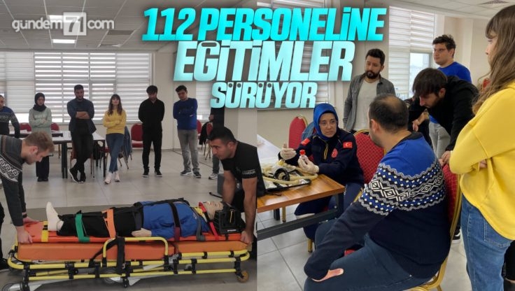 Kırıkkale’de 112 Acil Sağlık Personeli Eğitimlerle Vatandaşlara Kaliteli Hizmet Sunuyor