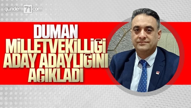 Ümit Duman Kırıkkale Milletvekilliği İçin Aday Adaylığını Açıkladı