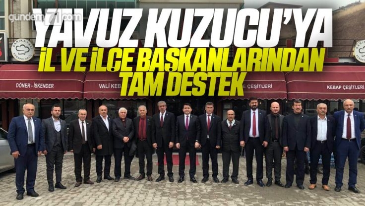 İYİ Parti Kırıkkale İl Başkan Adayı Yavuz Kuzucu’ya İl ve İlçe Başkanlarından Tam Destek