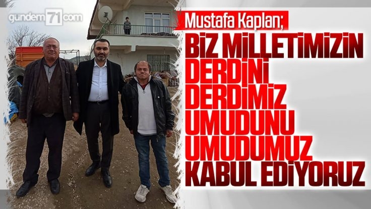 Ak Parti Kırıkkale İl Başkanı Mustafa Kaplan Hane Ziyaretlerini Sürdürüyor