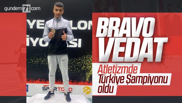 Kırıkkale’li Atlet Vedat Bulut Türkiye Şampiyonu Oldu