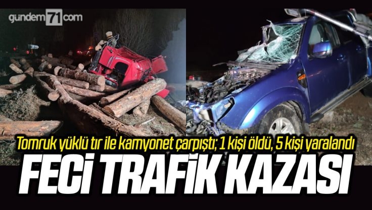 Kırıkkale’de Feci Trafik Kazası; 1 Kişi Öldü 5 Kişi Yaralandı