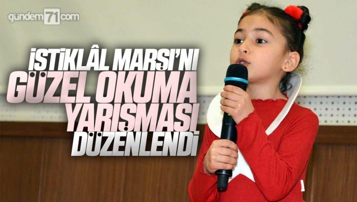 Kırıkkale’de İstiklal Marşı’nı Güzel Okuma Yarışması Düzenlendi