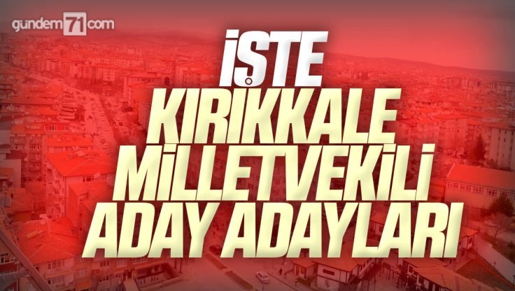 Kırıkkale Milletvekili Aday Adayları 2023 Seçimleri