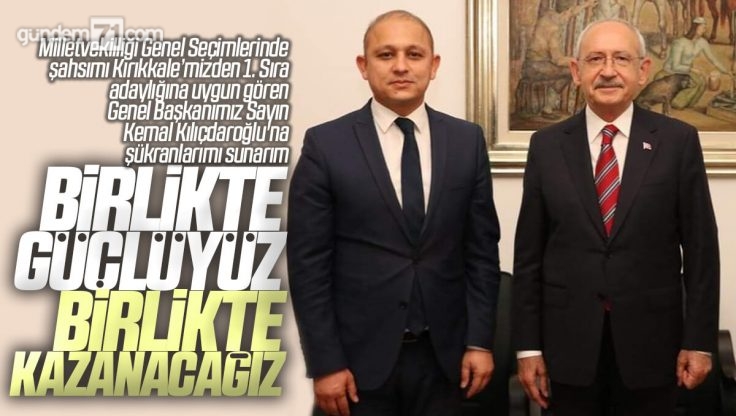 Ahmet Önal’dan Kırıkkale Milletvekili Adaylığı Açıklaması