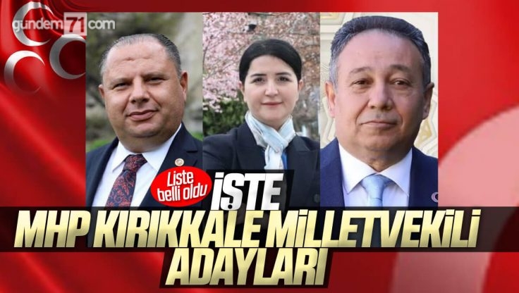 MHP Kırıkkale Milletvekili Aday Listesi Belli Oldu