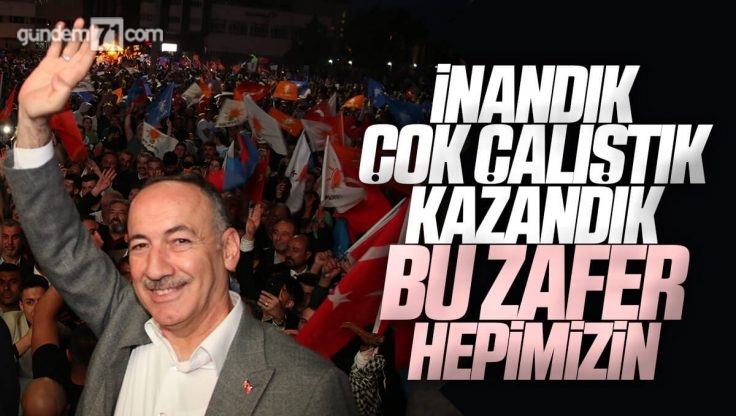 Kırıkkale Belediye Başkanı Mehmet Saygılı; ‘İnandık, Çok Çalıştık, Kazandık Bu Zafer Hepimizin’
