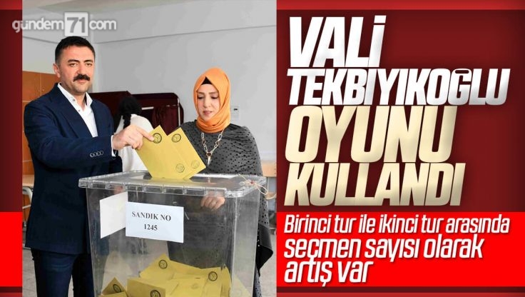 Kırıkkale Valisi Bülent Tekbıyıkoğlu Oyunu Kullandı
