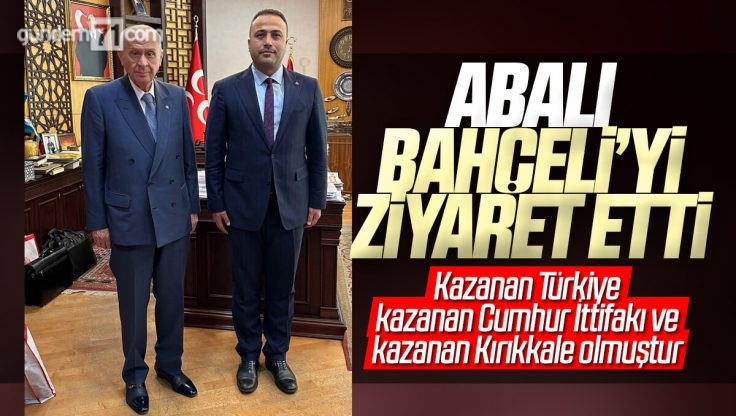 MHP Kırıkkale İl Başkanı Murat Abalı, Devlet Bahçeli’yi Ziyaret Etti