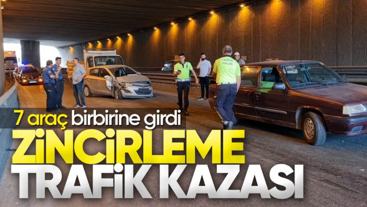 Kırıkkale’de Zincirleme Trafik Kazası; 7 Araç Birbirine Girdi