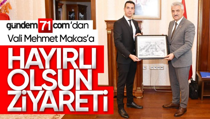 Oğuzhan Ünver’den Kırıkkale Valisi Mehmet Makas’a Hayırlı Olsun Ziyareti