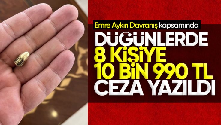 Kırıkkale’de Düğünlerde 8 Kişiye 10 Bin 990 TL Ceza Yazıldı