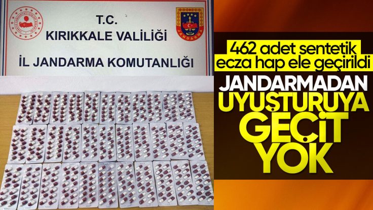 Kırıkkale’de Jandarmadan Başarılı Uyuşturucu Operasyonu, 462 Adet Sentetik Ecza Hap Ele Geçirildi