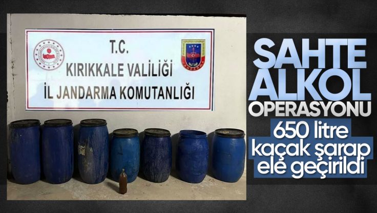 Kırıkkale’de Sahte Alkol Operasyonu, 650 Litre Kaçak Şarap Ele Geçirildi
