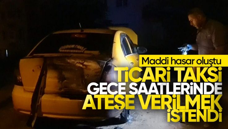Kırıkkale’de Ticari Taksi Yangını, Araç Kullanılamaz Hale Geldi