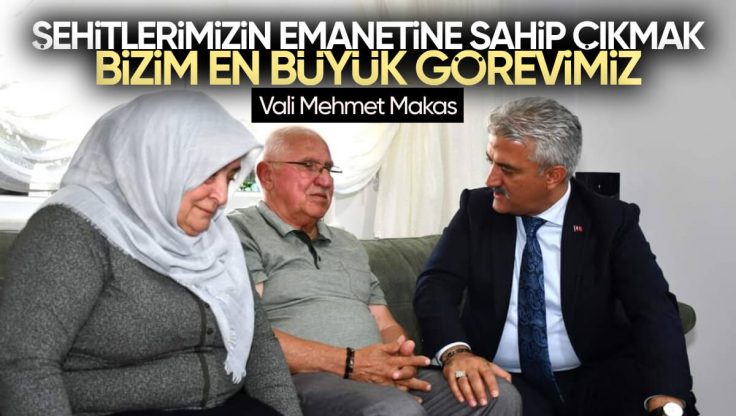 Kırıkkale Valisi Mehmet Makas’tan Şehit Ailelerine Ziyaret