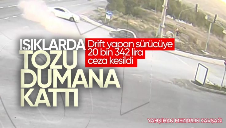 Kırıkkale’de Drift Yapan Sürücüye 20 Bin 342 Lira Ceza Kesildi