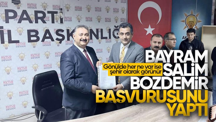 Bayram Salim Bozdemir, AK Parti’den Kırıkkale Belediye Başkanlığı Aday Adaylığını Açıkladı