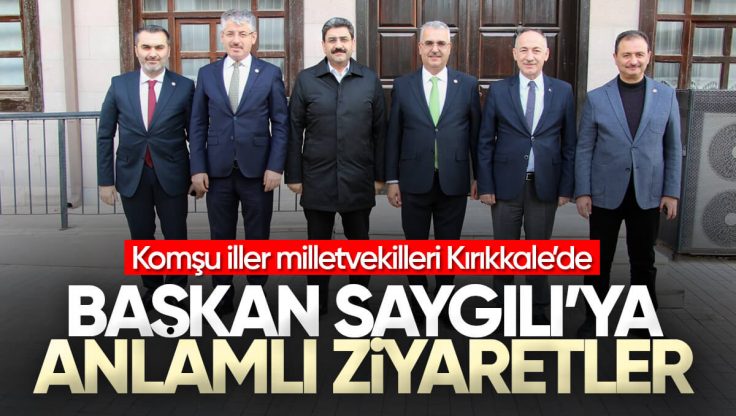 AK Parti Milletvekilleri ve Genel Merkez Yöneticilerinden Başkan Saygılı’ya Ziyaret