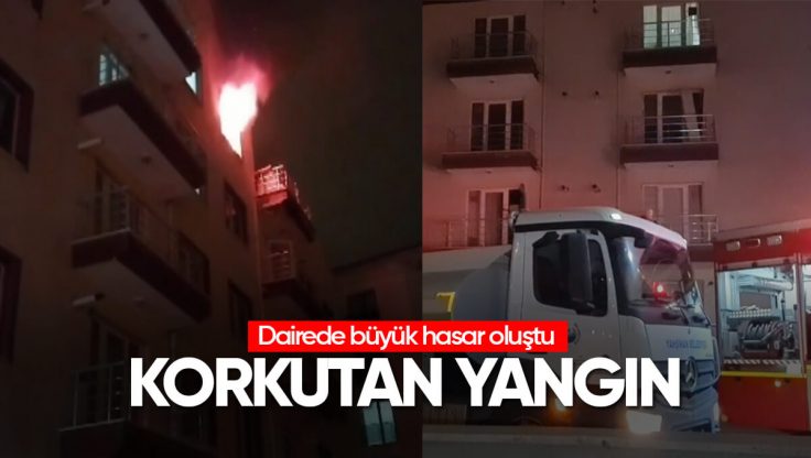 Kırıkkale’de Korkutan Yangın; Dairede Büyük Hasar Oluştu