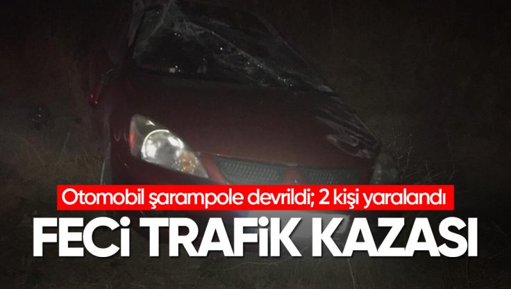 Kırıkkale’de Feci Trafik Kazası, Seyir Halindeki Otomobil Şarampole Devrildi; 2 Kişi Yaralandı