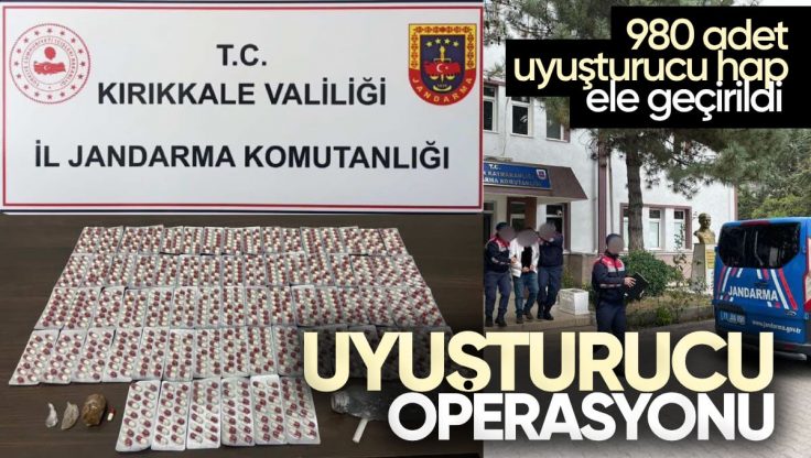 Kırıkkale’de Uyuşturucu Operasyonu; 980 Uyuşturucu Hap Ele Geçirildi