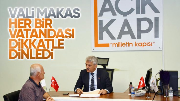 Kırıkkale Valisi Mehmet Makas ‘Açık Kapı’da Vatandaşları Dinledi