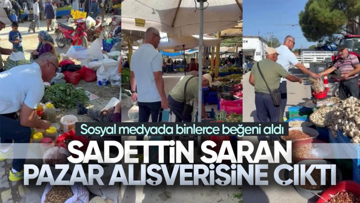 Kırıkkale’li İş Adamı Sadettin Saran Pazar Alışverişine Çıktı