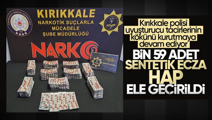 Kırıkkale Polisinden Büyük Uyuşturucu Operasyonu, Bin 59 Adet Uyuşturucu Hap Ele Geçirildi
