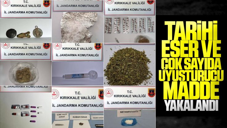 Kırıkkale’de Tarihi Eser ve Uyuşturucu Ele Geçirildi