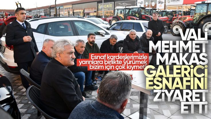 Vali Mehmet Makas, Kırıkkale Oto Galericiler Sitesini Ziyaret Etti