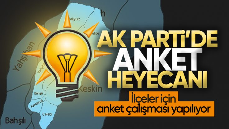 AK Parti Kırıkkale İlçeleri İçin Anket Başlattı
