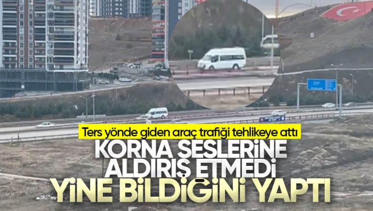 Kırıkkale’de Ters Yönde İlerleyen Minibüs Trafiği Tehlikeye Attı