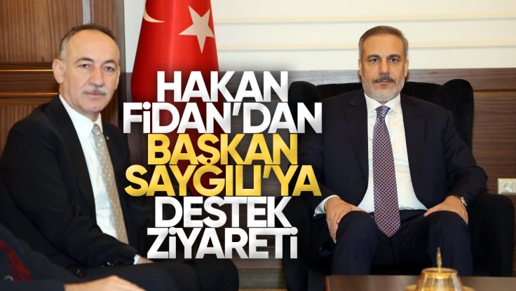 Dışişleri Bakanı Hakan Fidan’dan Kırıkkale Belediye Başkanı Mehmet Saygılı’ya Ziyaret