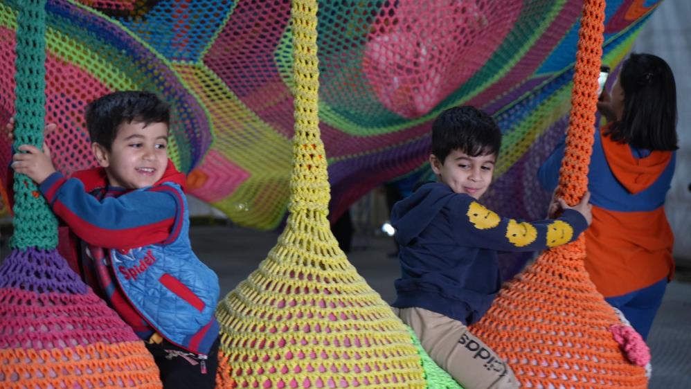 kirikkale-belediyesi-oyun-cadiri-2 Kırıkkale Belediyesi'nin Oyun Çadırı Çocukların Yüzünü Güldürdü